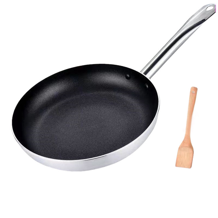 Økovennlig, tilpasset logo non-stick rund panne med lokk