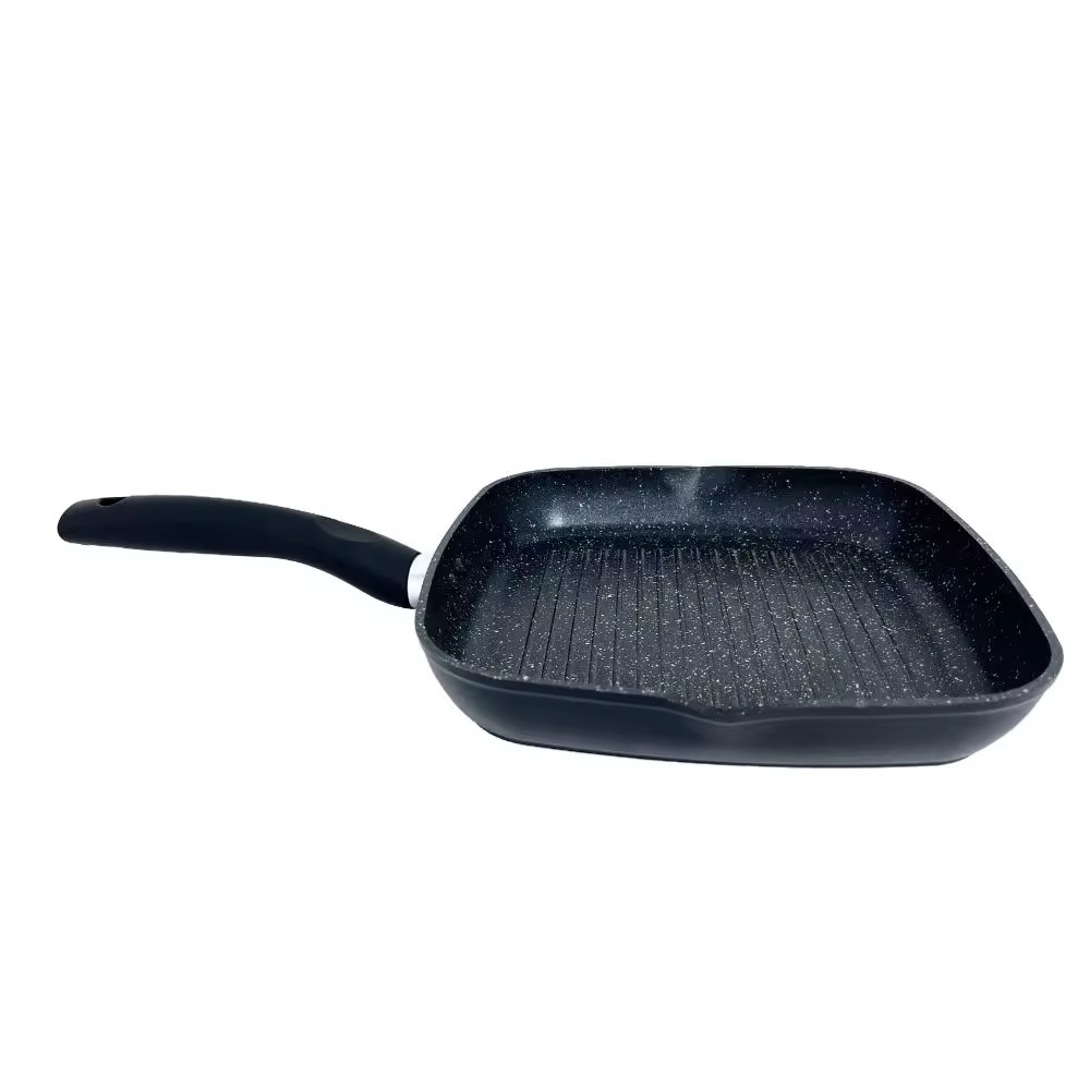 Non-stick stekepanne til frokost Nonstick firkantet induksjonsbunn stekepanne for oksekylling og vinger