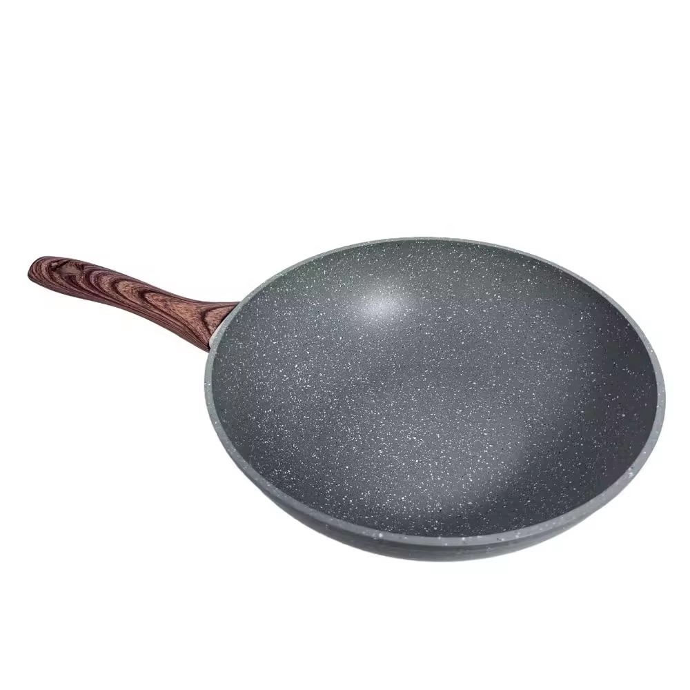 Hjem Kjøkken Non-stick Woks Wok Aluminium kokepanne
