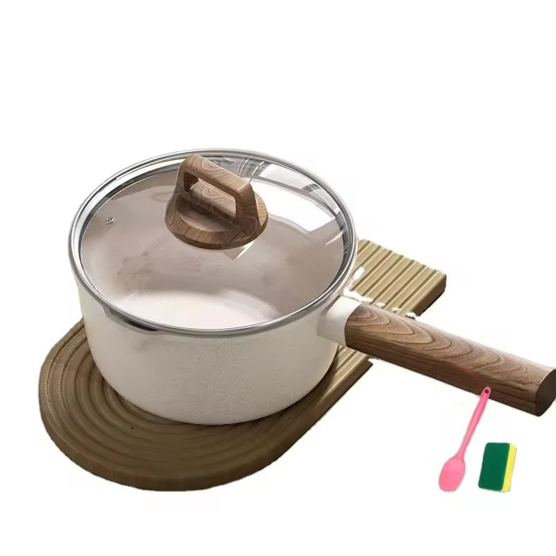 Hvete ris stein sovesal student gryte hevet baby gryte baby husholdning non stick varm melk instant noodle gryte