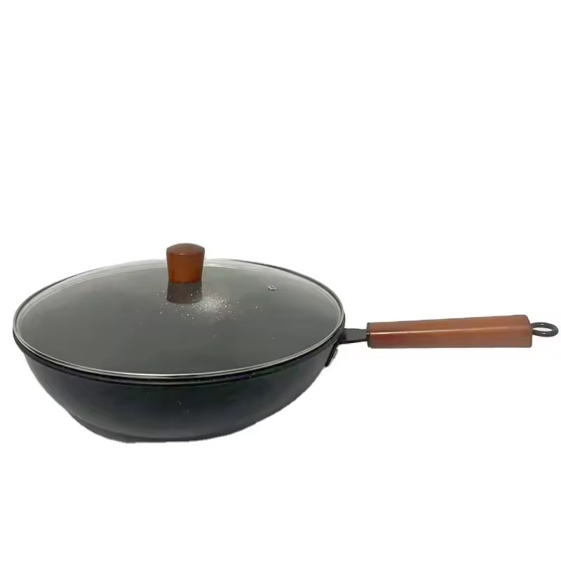 Honeycomb 32cm Husholdnings ubestrøket Wok Non-stick Octagonal Wok