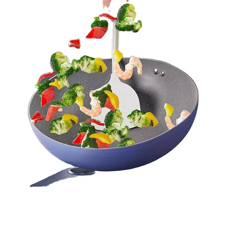 Steking non stick gryte hvete ris stein stekepanne kjøkken kokekar sett komplett sett med husholdnings flatbunnet gryte