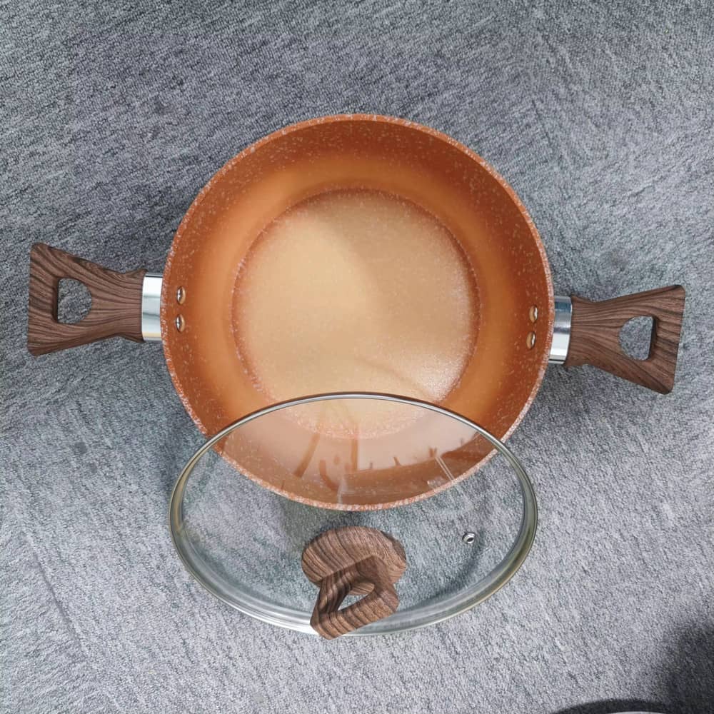 Ikke-giftig induksjonsbunn nonstick støping gryte gryte med myk berøring