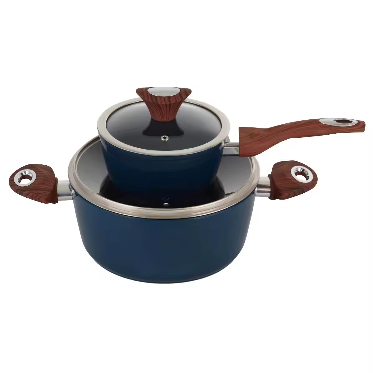 Multi-Purpose Ovnsikker Ikke-giftig non-stick grytepanne Grytegryte med lokk for braising Koking Stewing